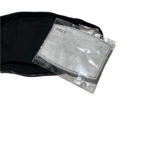 New Men's Cross Print Filter Face Mask Grey Black - Picture 3 of 3